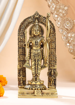 Brass Lord Ram Idol (9.5 Inch)