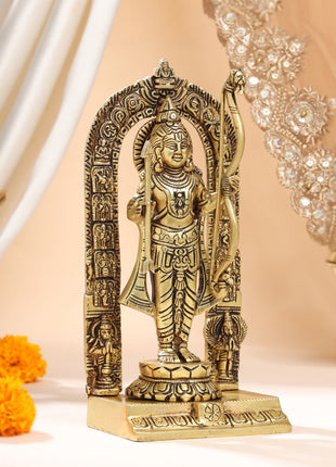 Brass Lord Ram Idol (9.5 Inch)