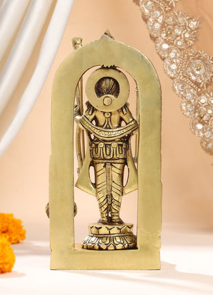 Brass Lord Ram Idol (9.5 Inch)