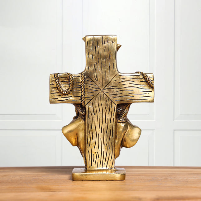 Brass Superfine God Jesus Idol (8 Inch)