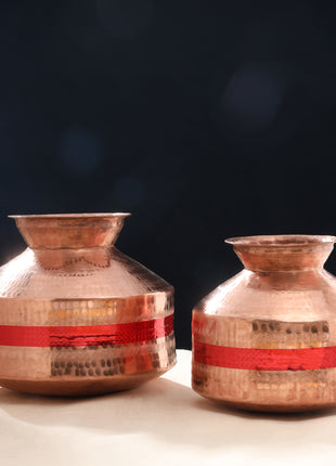 Copper Handa Chari Set Of Two