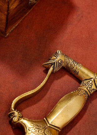 Brass Yali Sword Handle (7 Inch)