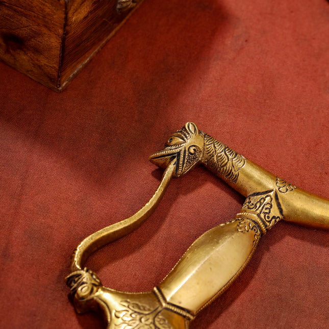 Brass Yali Sword Handle (7 Inch)