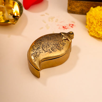 Brass Mango Sindoor/Chopda box