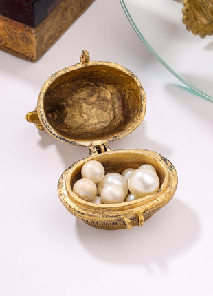 Brass Duck Sindoor/Kumkum Box (2 Inch)