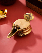 Brass Conch Diya (2 Inch)