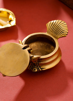 Brass Conch Diya (2 Inch)