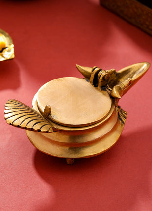 Brass Conch Diya (2 Inch)