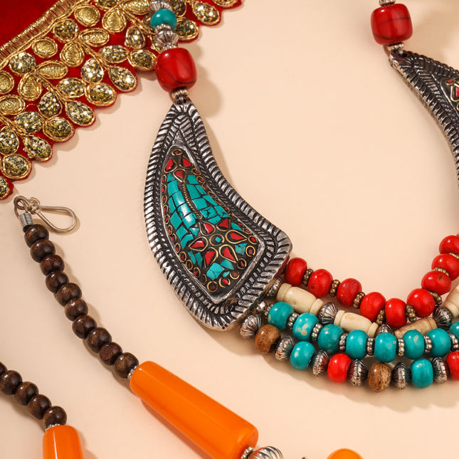 Resin Beaded Necklace