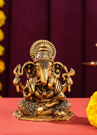 Brass Superfine Lord Ganesha Idol (3.5 Inch)