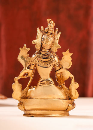 Brass Tara Devi Idol (6 Inch)