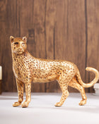 Brass Standing Leopard Figurine (6 Inch)