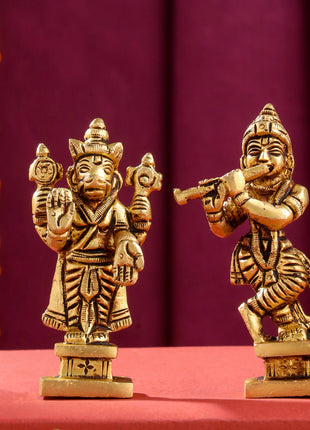 Brass Superfine Dashavatar/ Vishnu Avatar Statue Set (3.5 Inch)