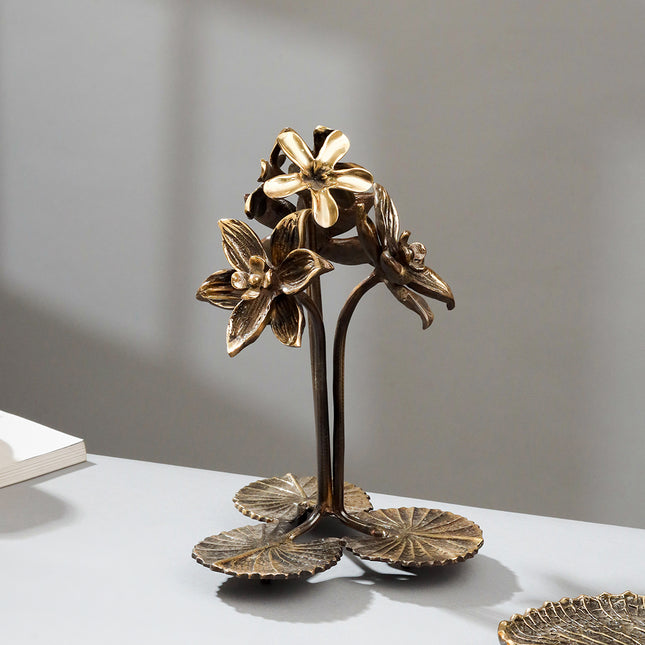 Brass Decorative Urli With Tree Showpiece