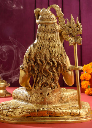 Brass Lord Shiva Statue (15 Inch)