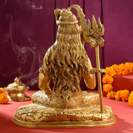 Brass Lord Shiva Statue (15 Inch)