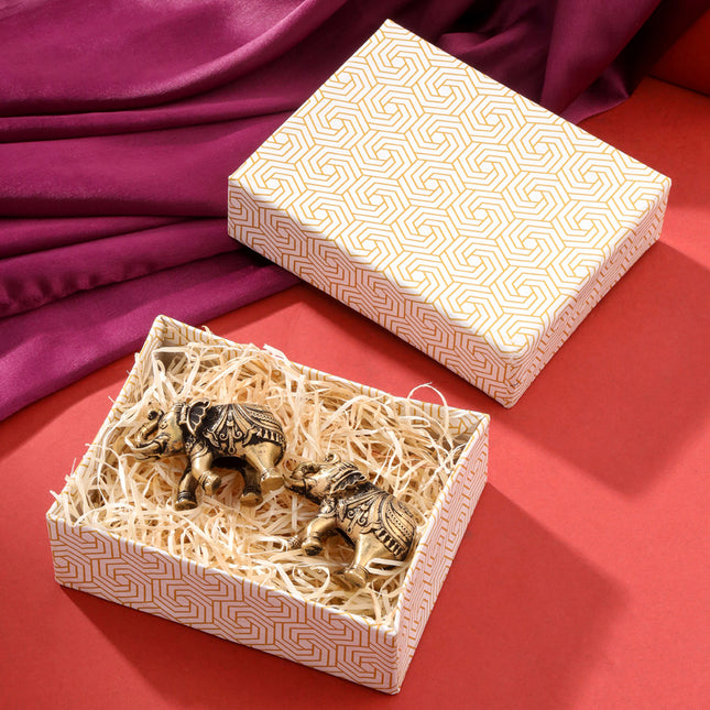 Brass Superfine Elephant pair Festive Gift Hamper