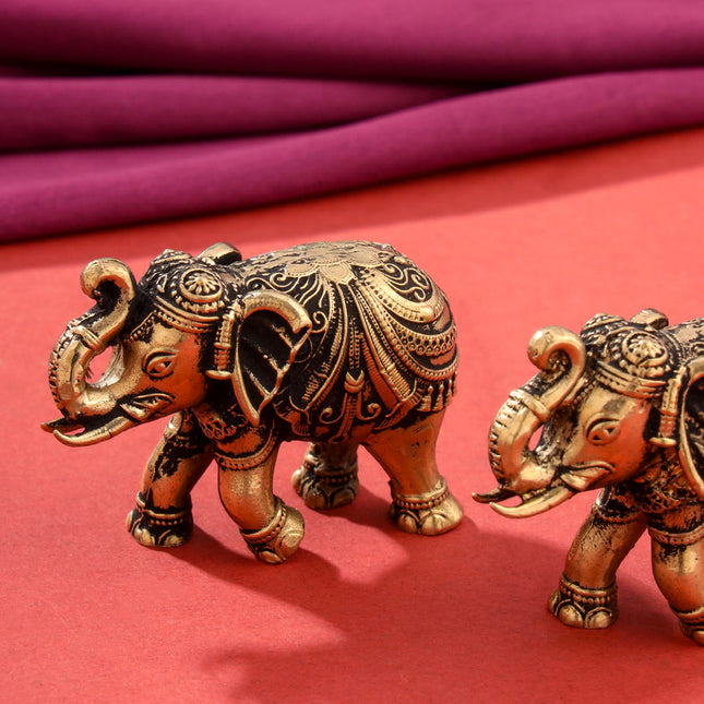 Brass Superfine Elephant pair Festive Gift Hamper
