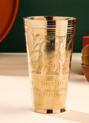 Brass Lassi Glass (8 Inch)