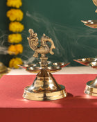 Brass Peacock Diya/Lamp