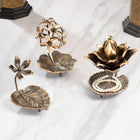 Brass Decorative Urli With Flower Showpiece (7 Inch)