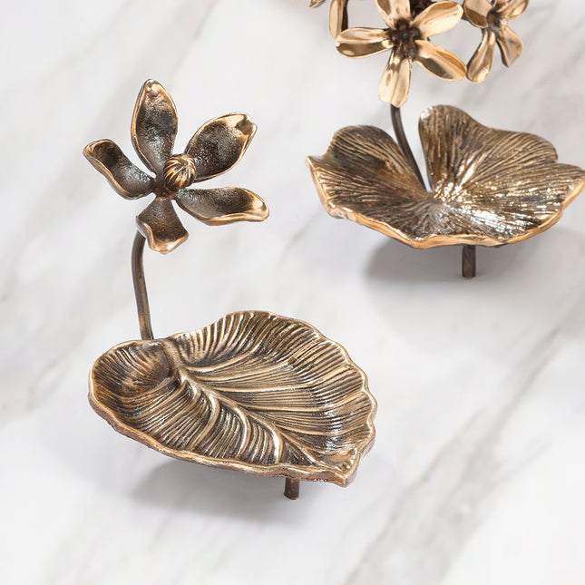 Brass Decorative Urli With Flower Showpiece