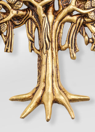 Brass Kalpvriksha Wall Hanging (7.5 Inch)