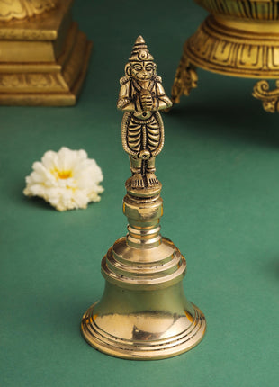 Brass Hanuman Handbell (7 Inch)