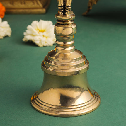 Brass Hanuman Handbell (7 Inch)