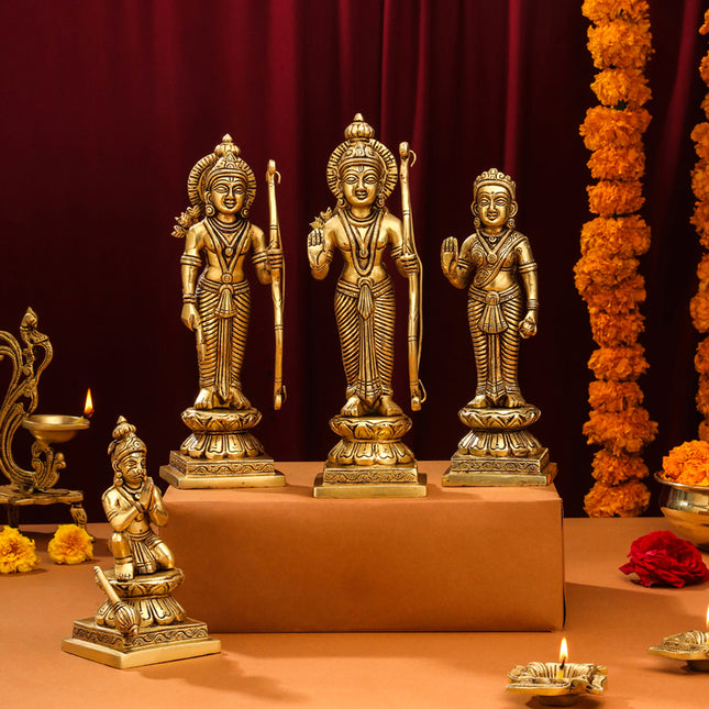 Brass Ram Darbar Idols Set