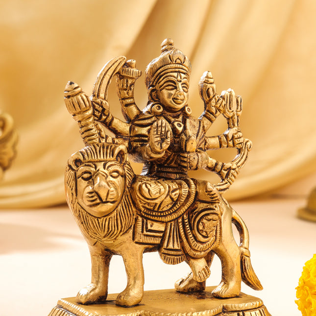 Brass Durga Devi Idol (4.5 Inch)