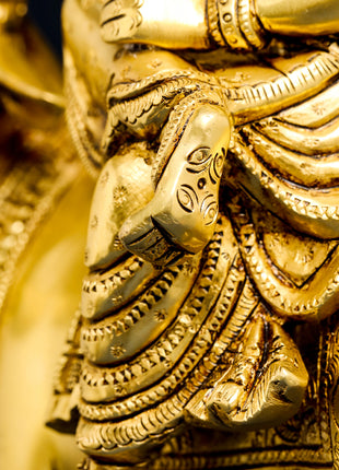 Brass Goddess Durga Statue (13 Inch)