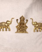 New Gaja Lakshmi With Elephants Wall Hanging Set