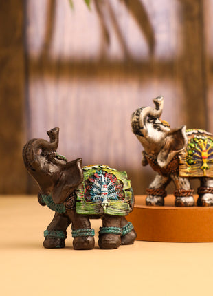 Polyresin Elephant Statue (2.7 Inch)