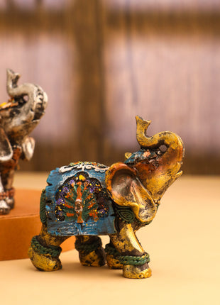 Polyresin Elephant Statue (2.7 Inch)