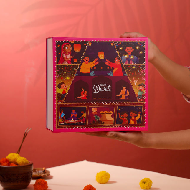 Brass Ashtalakshmi Diya Festive Gift Hamper