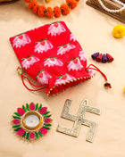 Brass Swastik Festive Potli/Hamper