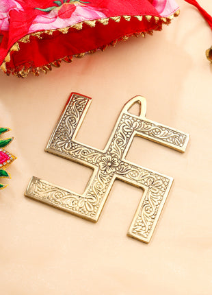 Brass Swastik Festive Potli/Hamper