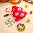 Swastik Wall Hanging Potli Bag