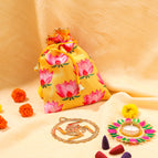 Swastik Om wall Hanging Potli Bag