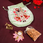 Kamdhenu Cow Idol Potli Bag