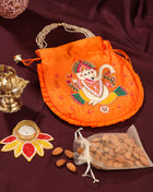 Brass Diya Ganesha Festive Potli/Hamper