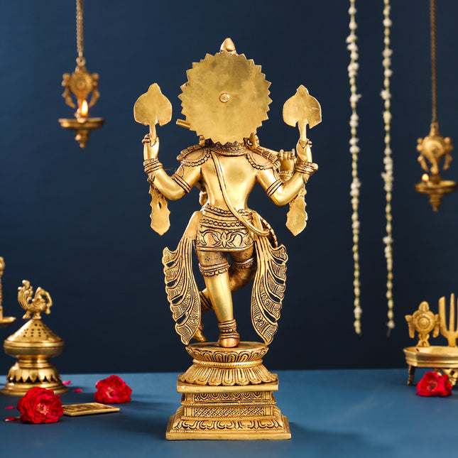 Brass Krishna Statue (19.5 Inch)