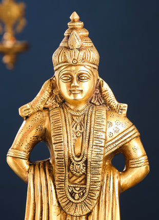 Brass Vitthal Rukmini Idols Set