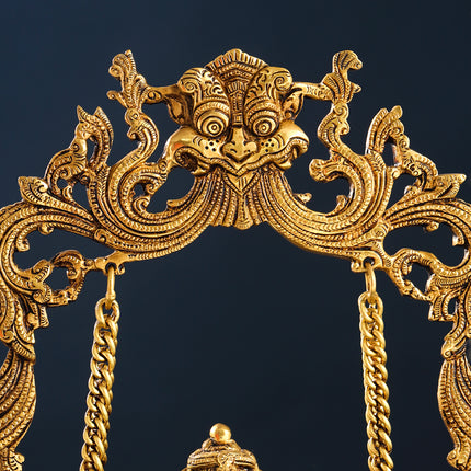 Brass Superfine Ganesha On Swing/Jhula (18.5 Inch)