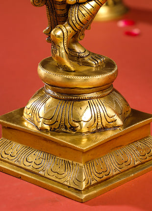 Brass Superfine Lord Krishna Idol (15 Inch)