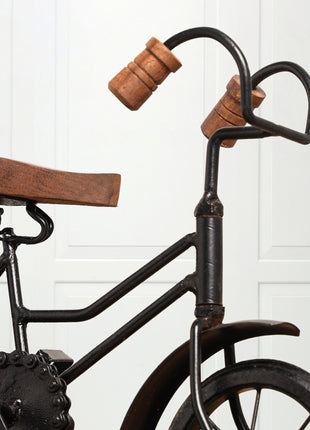 Metal and Wood Cycle Showpiece Miniature