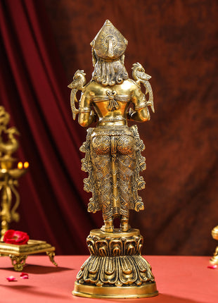 Brass Deep Lakshmi Idol (17 Inch)