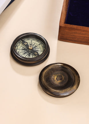 Brass Pocket Compass (2.5 Inch)