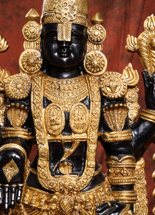 Brass Tirupati Balaji/Venkateshwar Idol (38 Inch)
